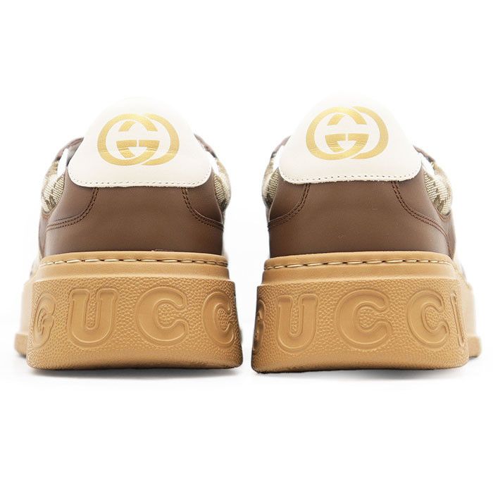 Gucci Gucci Gucci GG Canvas Leather Sneakers Leather Shoes 675840 Size ONE SIZE - 5 Thumbnail