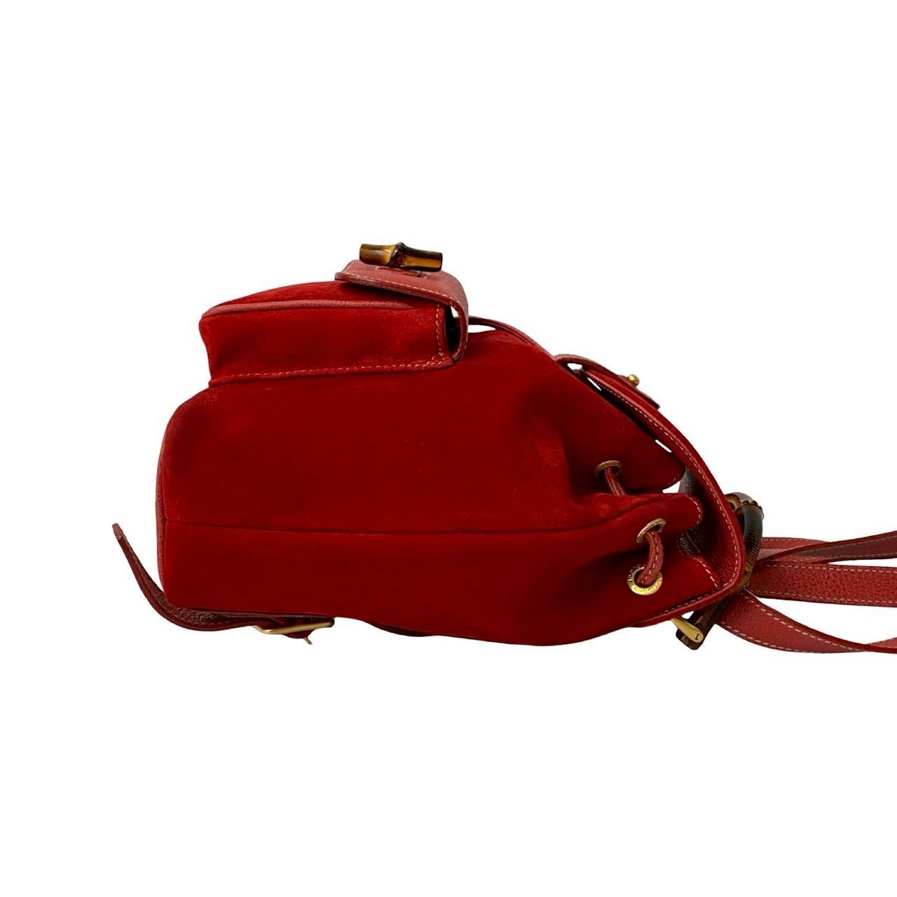 Gucci Gucci Gucci Bamboo Suede Leather Backpack Suede Backpack Size ONE SIZE - 7 Thumbnail