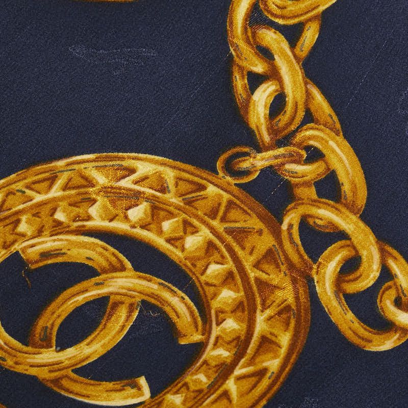Chanel Chanel Chanel Coco Mark Round Chain Silk Scarf Others Scarf Size ONE SIZE - 3 Thumbnail