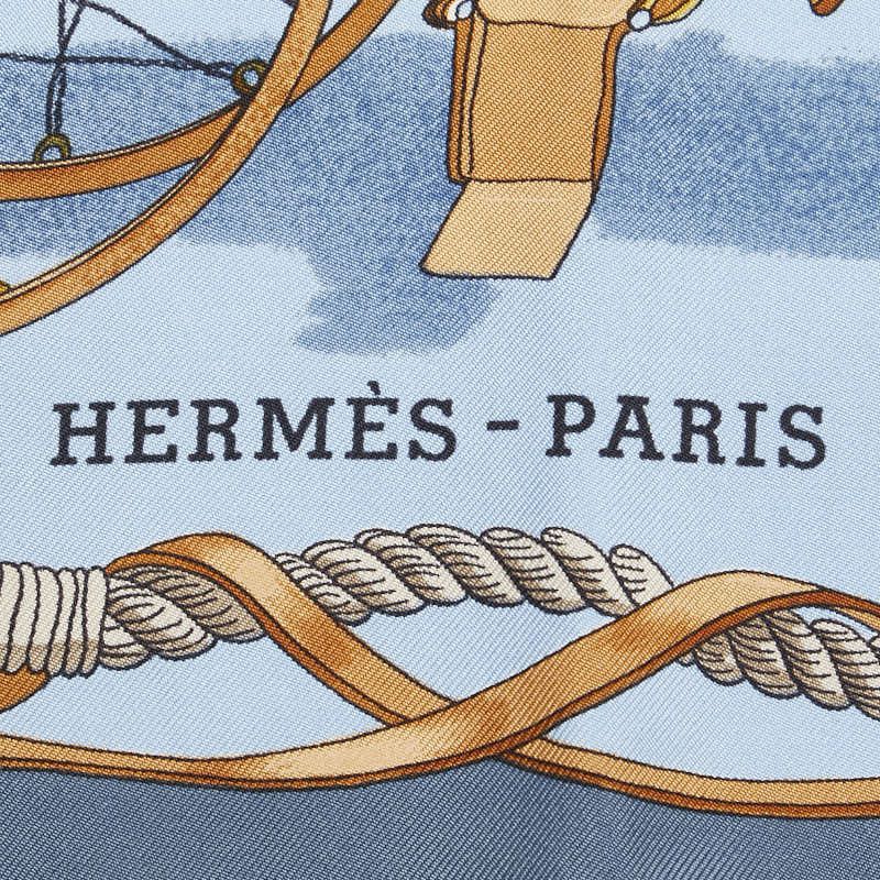 Hermes Hermes Hermes BATEAU A VAPEUR DE JOUFFROY DABBANS 1784 Silk Scarf Others Scarf Size ONE SIZE - 5 Thumbnail