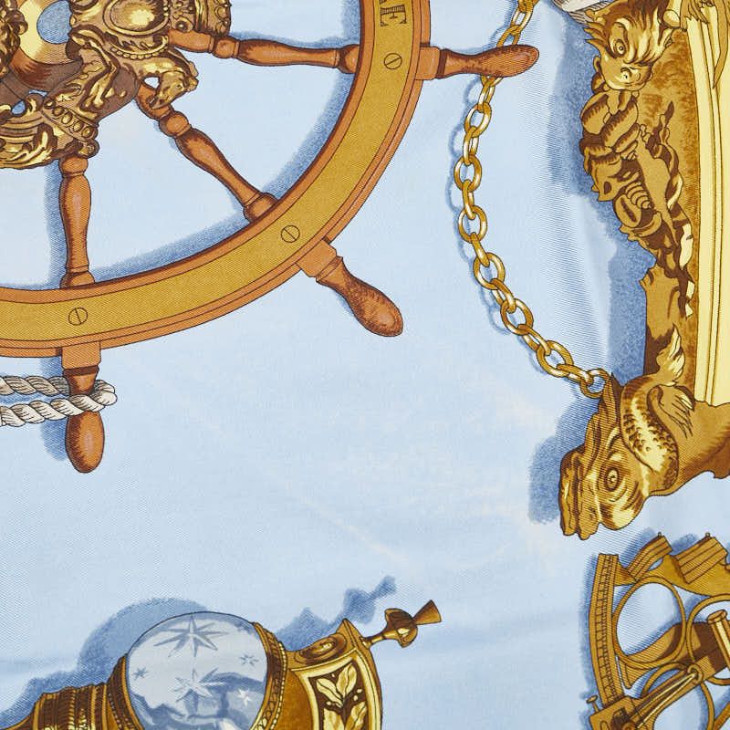 Hermes Hermes Hermes BATEAU A VAPEUR DE JOUFFROY DABBANS 1784 Silk Scarf Others Scarf Size ONE SIZE - 3 Thumbnail