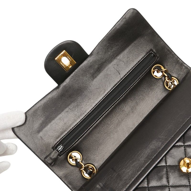 Chanel Chanel Chanel Matelasse 23 Double Flap Lambskin Shoulder Bag Leather Shoulder Bag Size ONE SIZE - 6 Thumbnail