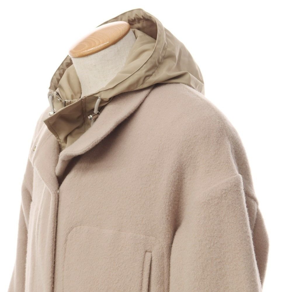 Other Other O0u O0u × Yoshiko Hitotsuyama Wool Nylon 2way Coat Leather Outerwear Size ONE SIZE - 2 Thumbnail