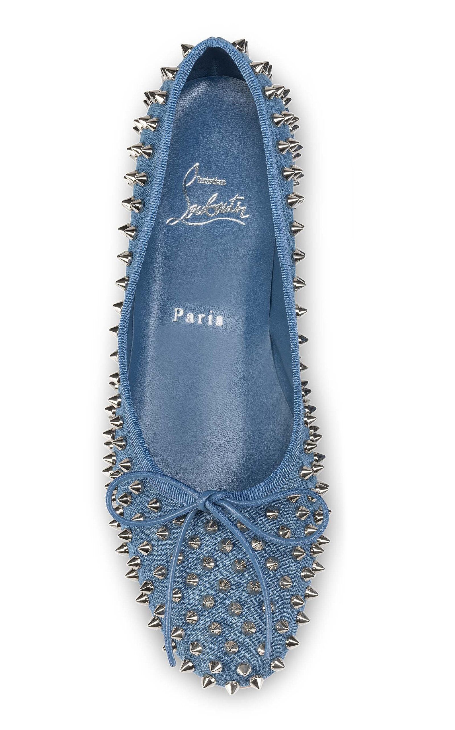Christian Louboutin sweetie jane spikes denim Size US 10 / IT 40 - 4 Thumbnail