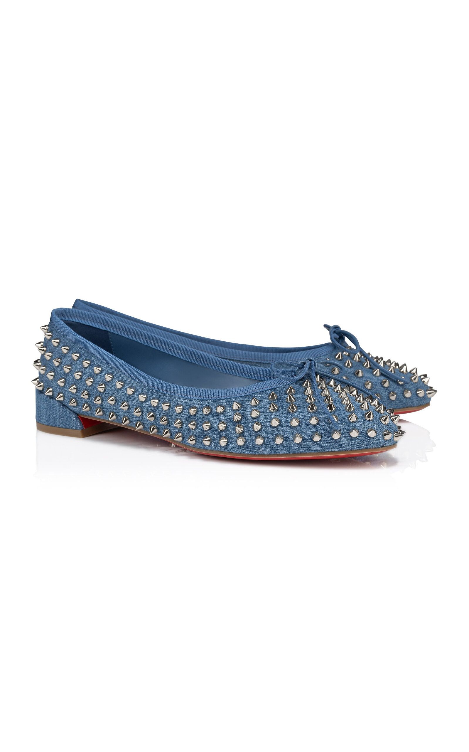 Christian Louboutin sweetie jane spikes denim Size US 12 / IT 42 - 2 Thumbnail