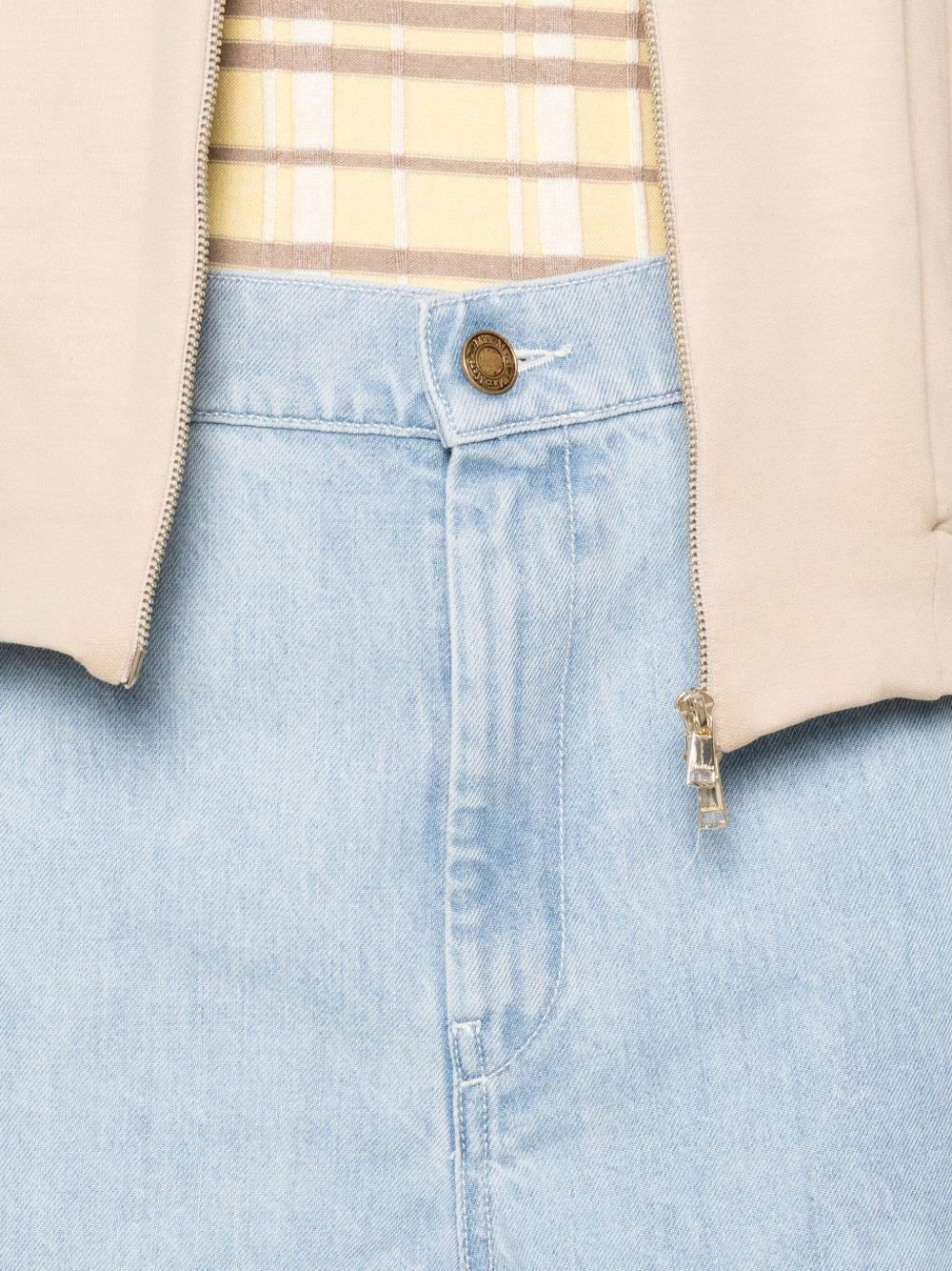 Max Mara WIDE-LEG DENIM JEANS Size 30" / US 8 / IT 44 - 4 Thumbnail
