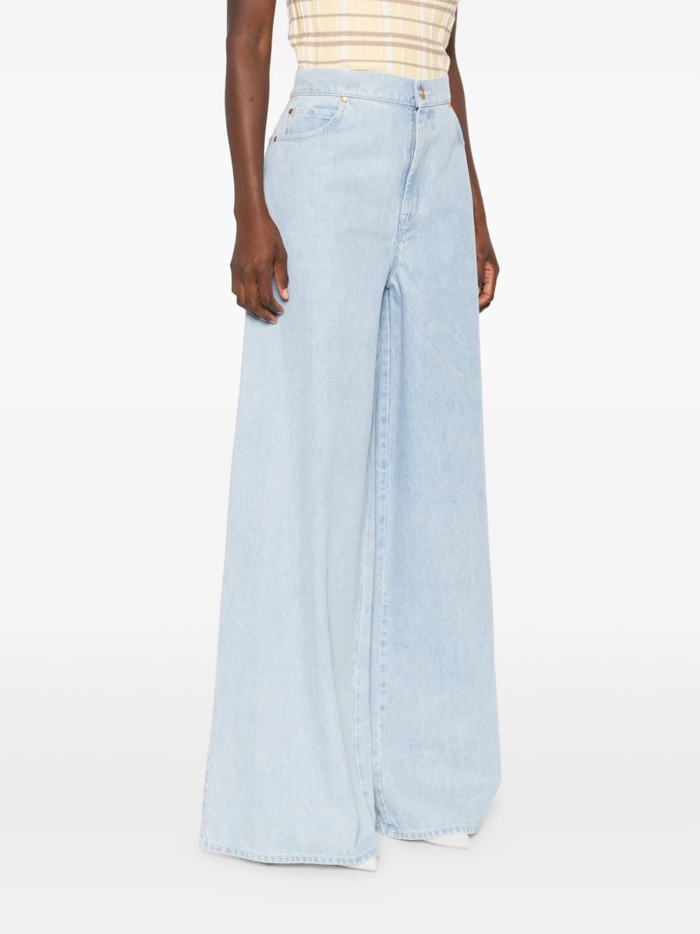 Max Mara WIDE-LEG DENIM JEANS Size 30" / US 8 / IT 44 - 5 Thumbnail