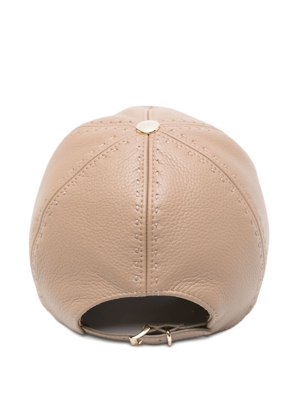 Max Mara LEATHER BASEBALL HAT Size ONE SIZE - 2 Thumbnail