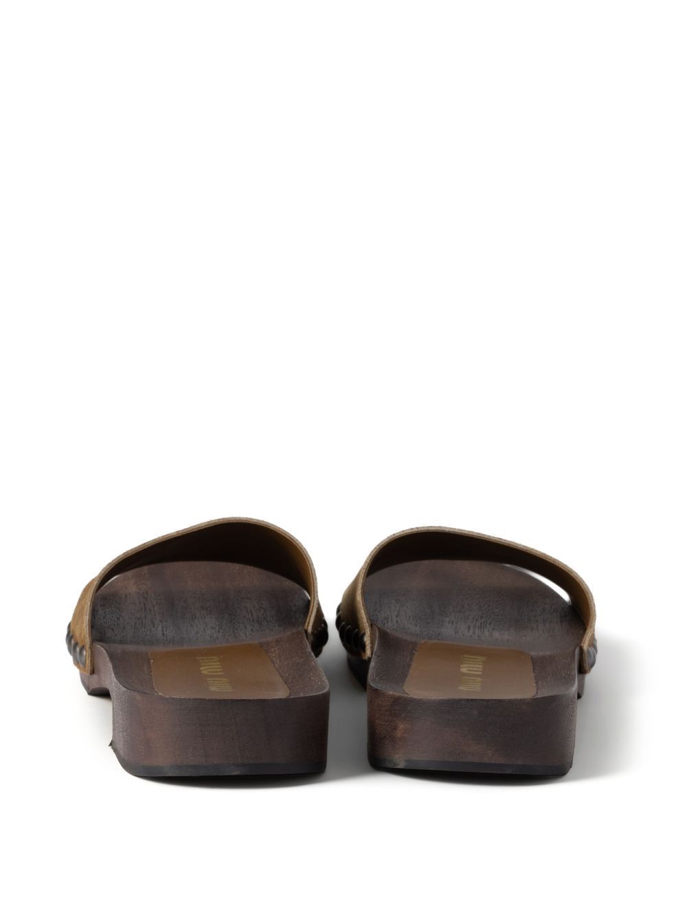 Miu Miu LEATHER SANDALS Size US 11 / IT 41 - 5 Thumbnail