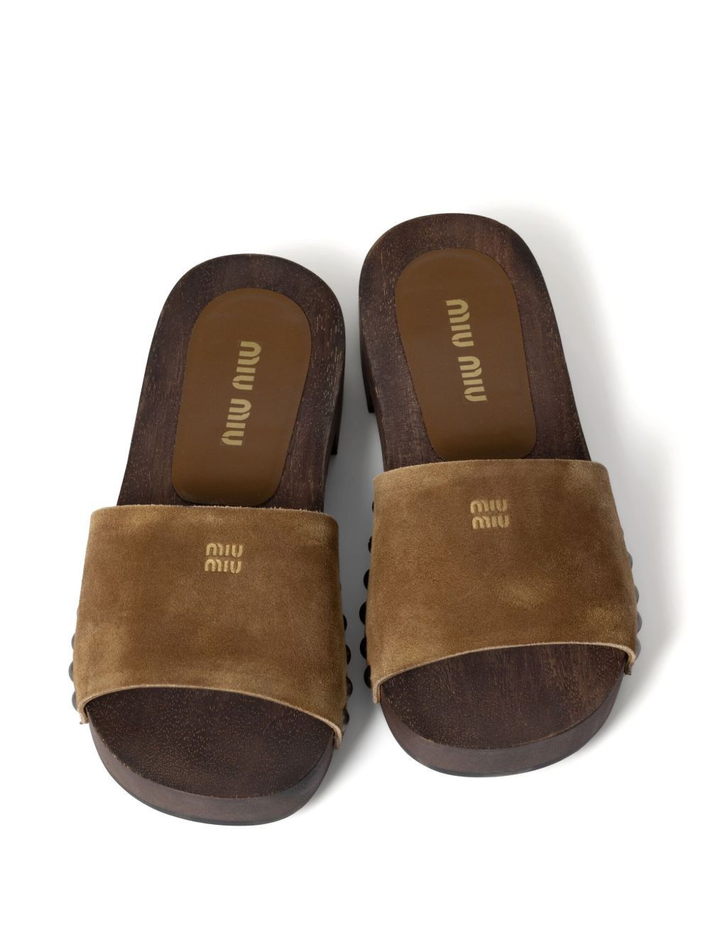 Miu Miu LEATHER SANDALS Size US 11 / IT 41 - 2 Thumbnail