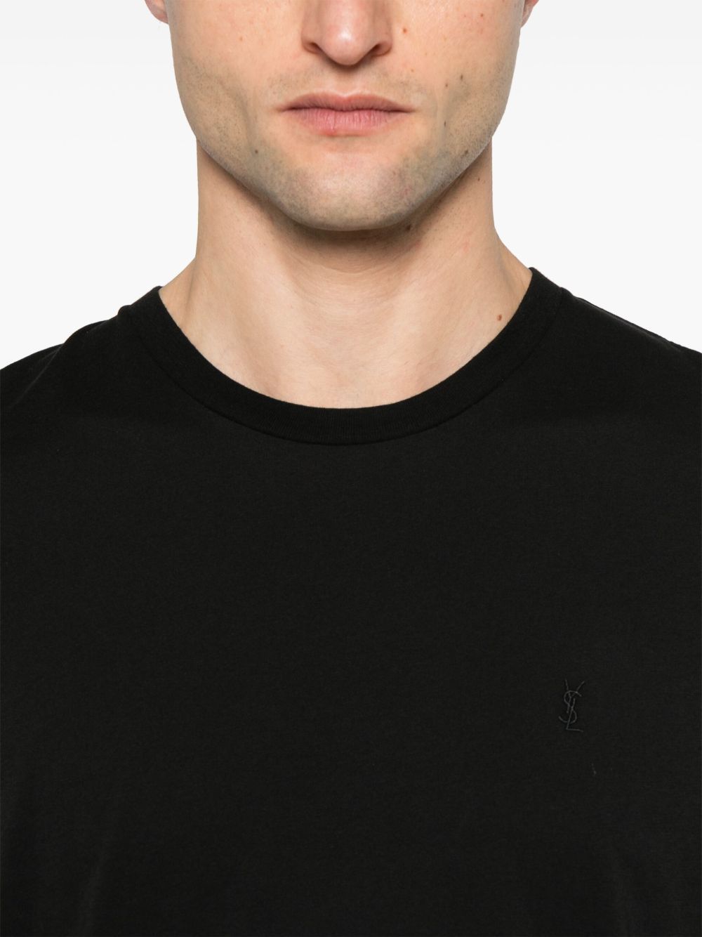 Saint Laurent Paris LOGO COTTON T-SHIRT Size US XL / EU 56 / 4 - 4 Thumbnail