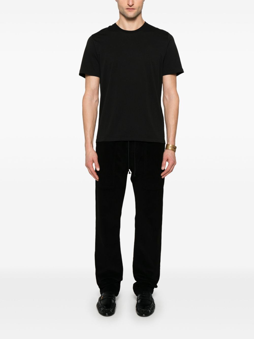 Saint Laurent Paris LOGO COTTON T-SHIRT Size US XL / EU 56 / 4 - 3 Thumbnail