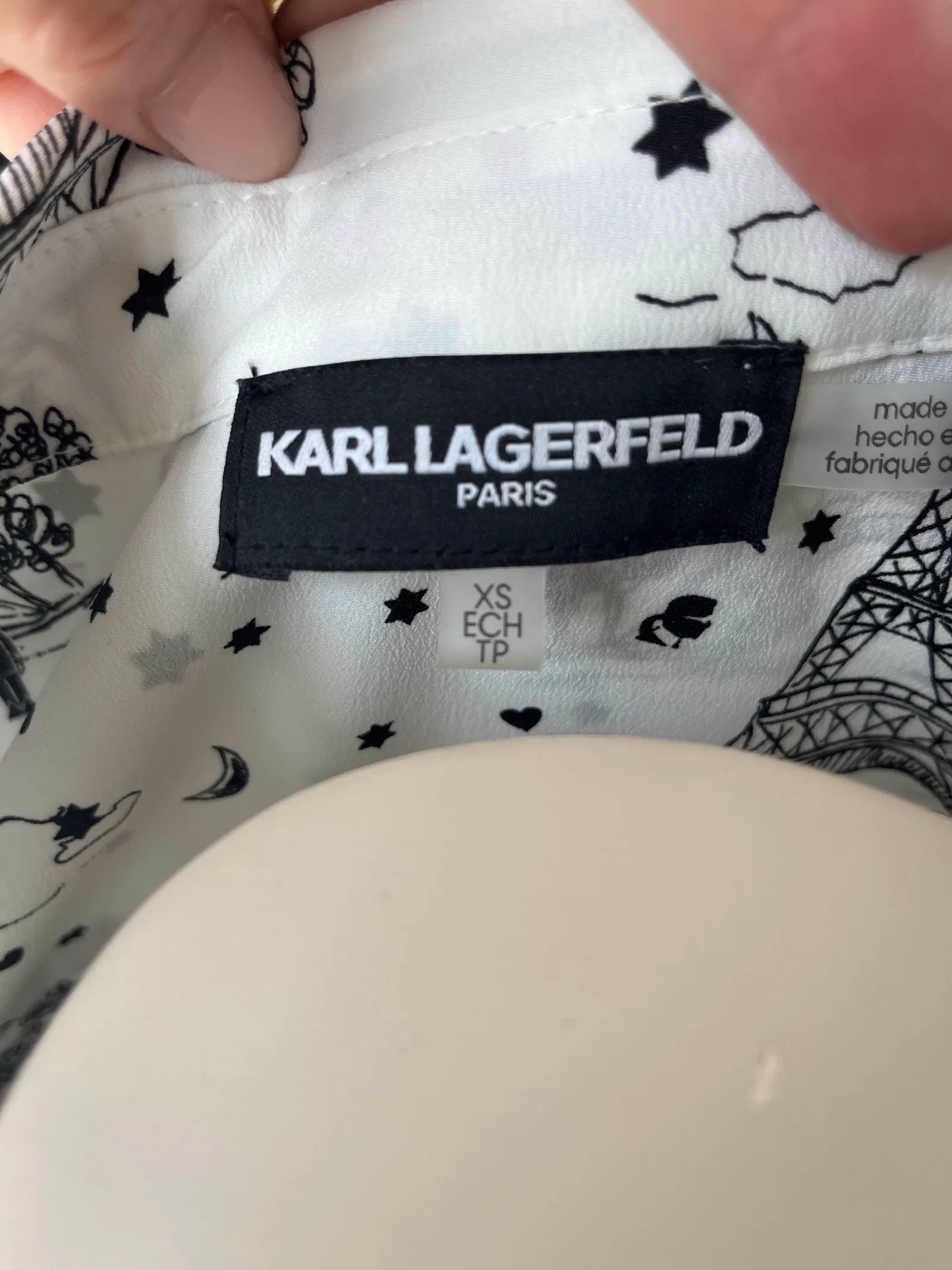 Karl Lagerfeld Karl Lagerfeld Blouse Size XS / US 0-2 / IT 36-38 - 3 Thumbnail