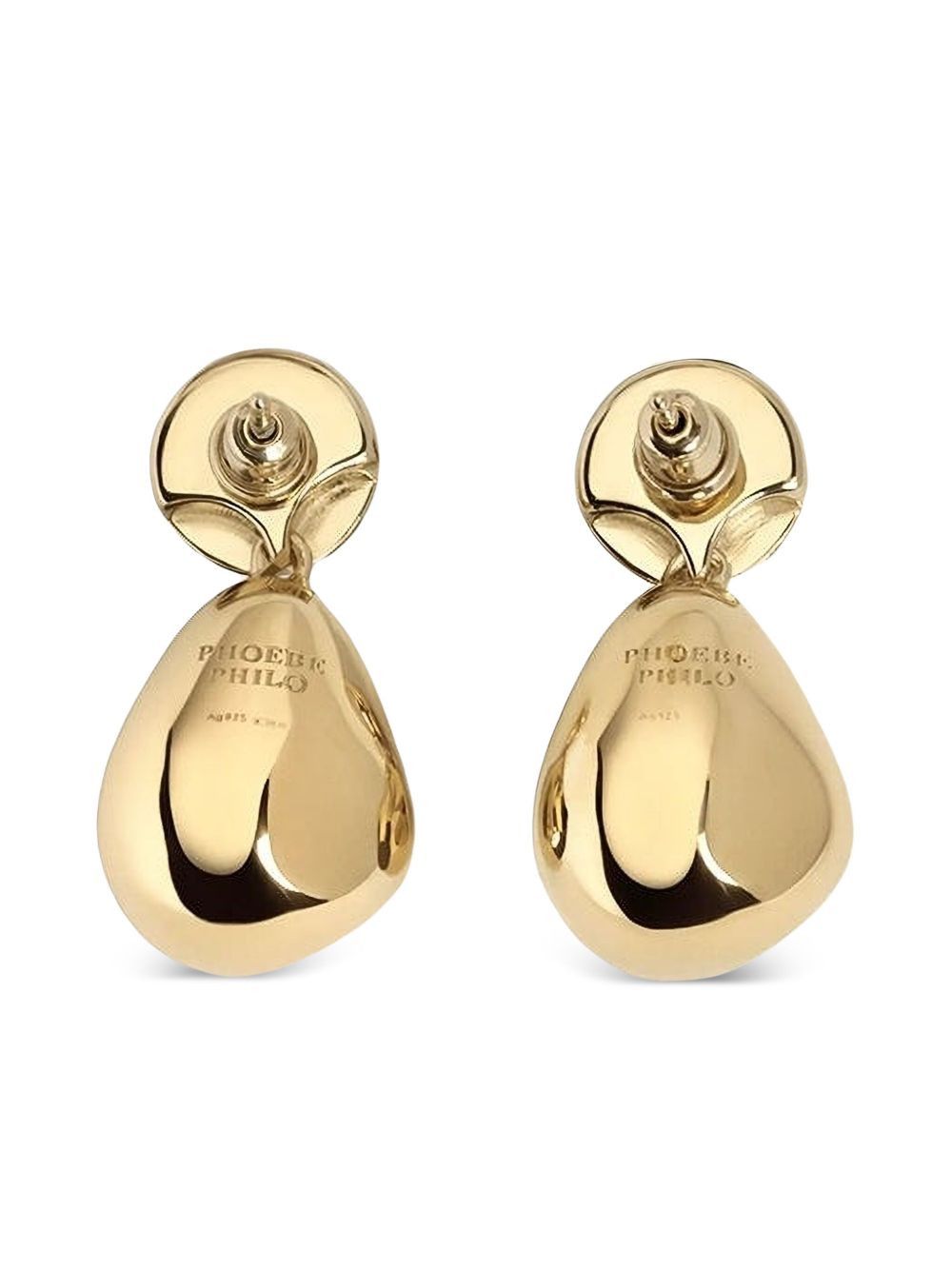 Phoebe Philo PEBBLE SILVER EARRINGS Size ONE SIZE - 2 Thumbnail
