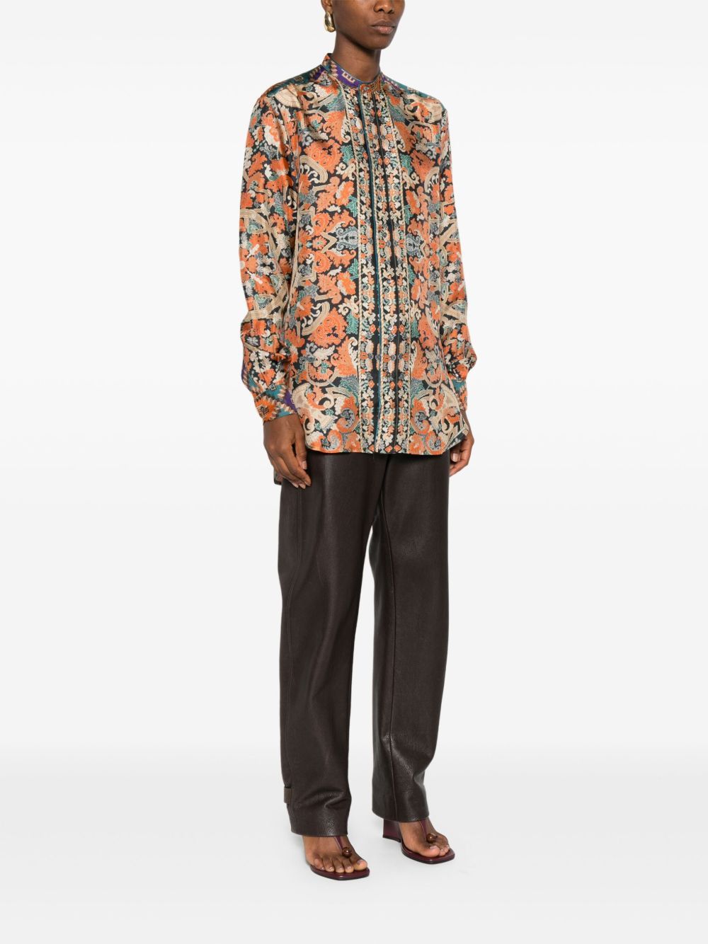 Pierre-Louis Mascia PRINTED SILK SHIRT Size S / US 4 / IT 40 - 5 Thumbnail