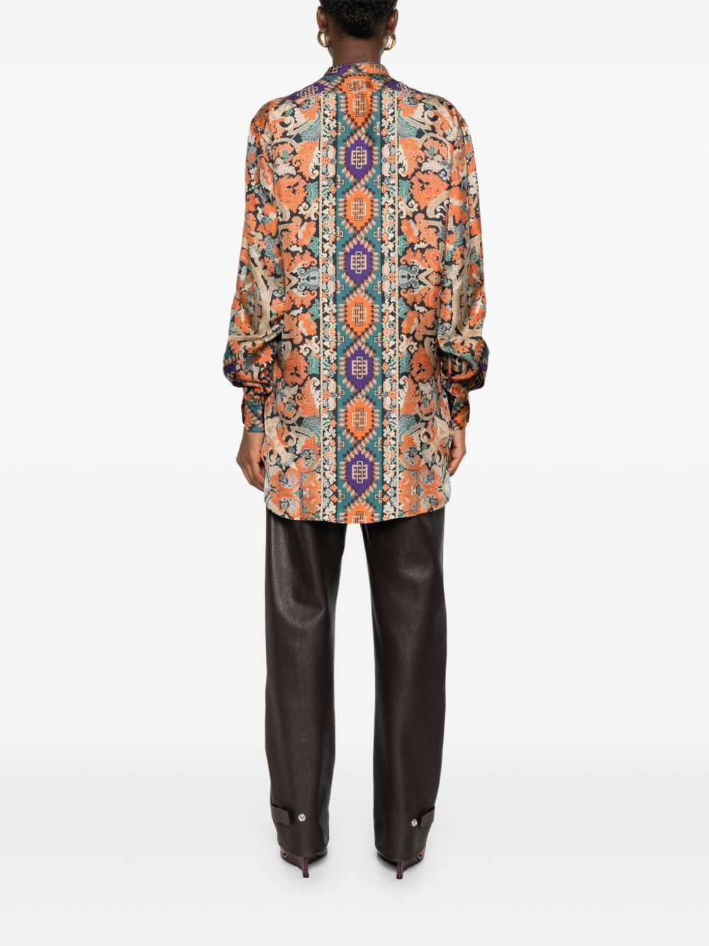 Pierre-Louis Mascia PRINTED SILK SHIRT Size XS / US 0-2 / IT 36-38 - 4 Thumbnail