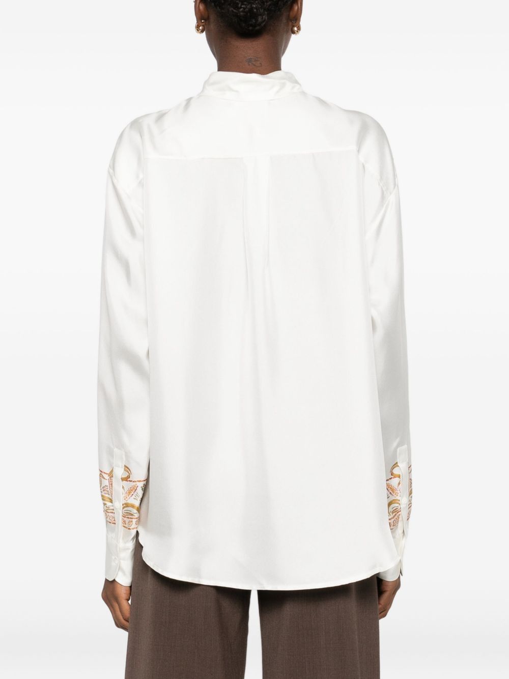 Pierre-Louis Mascia EMBROIDERED SILK SHIRT Size S / US 4 / IT 40 - 2 Thumbnail