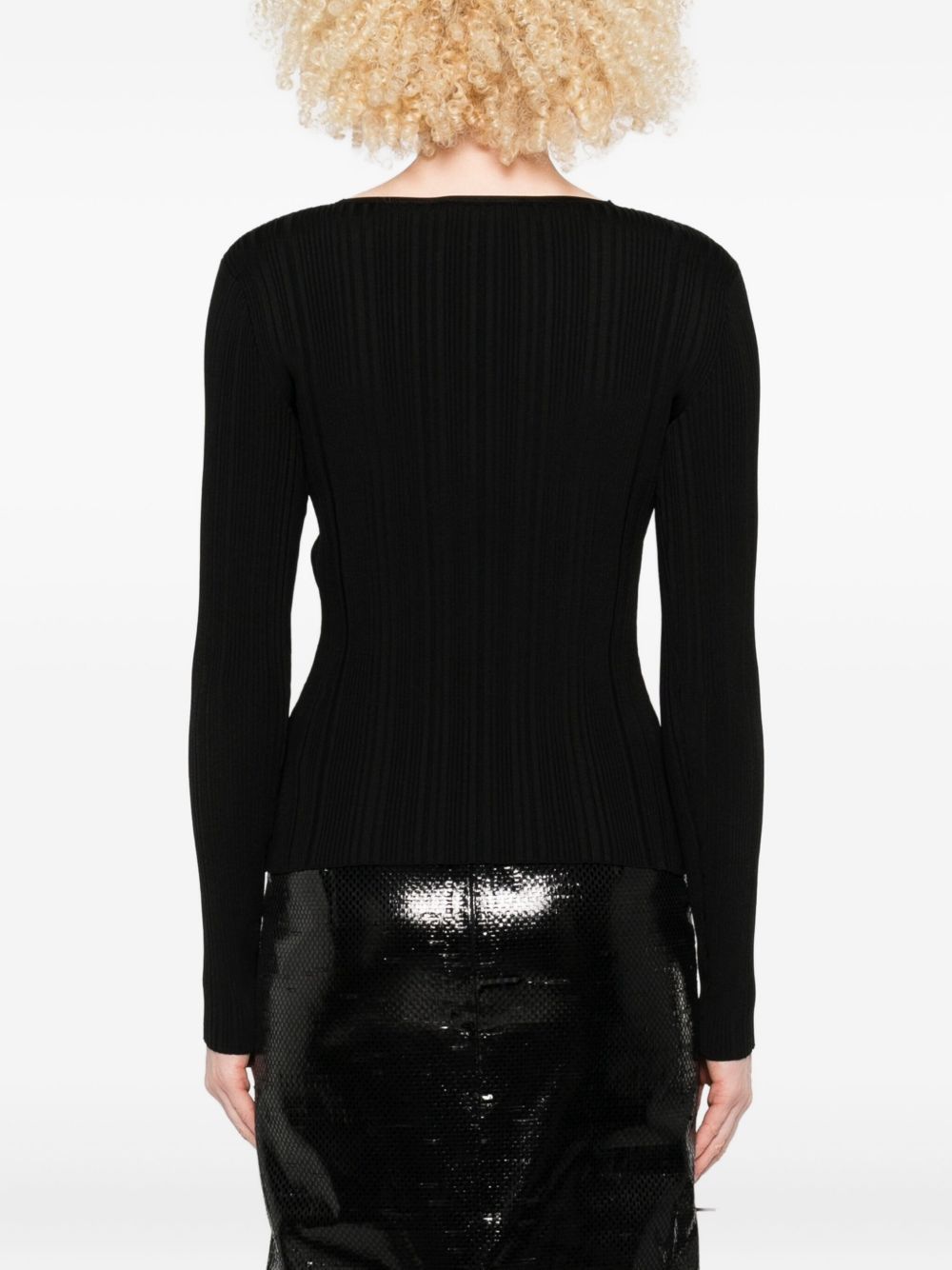 Self-Portrait V-NECKED SWEATER Size M / US 6-8 / IT 42-44 - 4 Thumbnail
