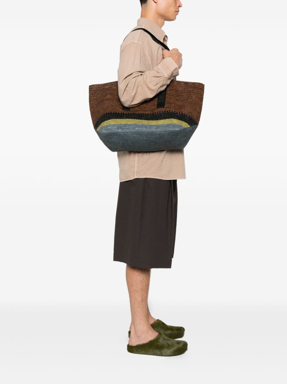 Loewe FOLD RAFIA TOTE BAG Size ONE SIZE - 2 Thumbnail