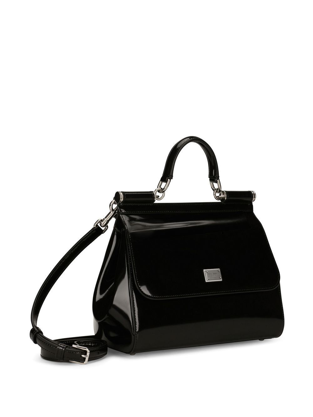 Dolce & Gabbana SICLY LARGE SHINY LEATHER HANDBAG Size ONE SIZE - 2 Thumbnail