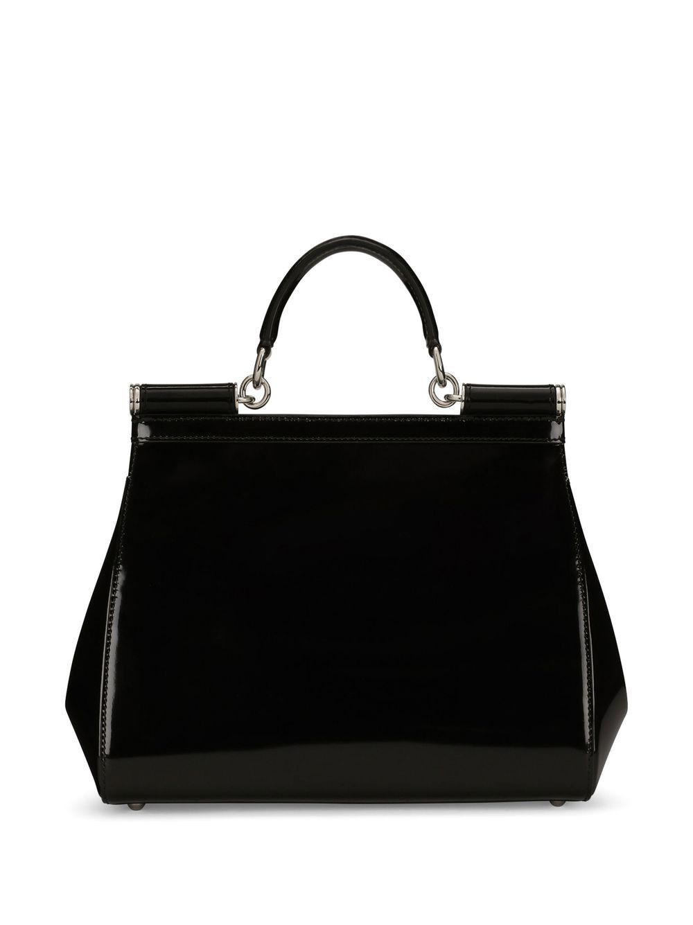 Dolce & Gabbana SICLY LARGE SHINY LEATHER HANDBAG Size ONE SIZE - 5 Thumbnail