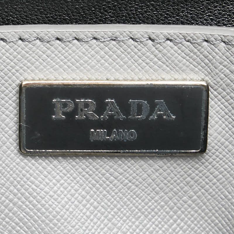 Prada Prada Prada Triangle Logo Plate Saffiano 2way Bag Leather Shoulder Bag Size ONE SIZE - 8 Thumbnail