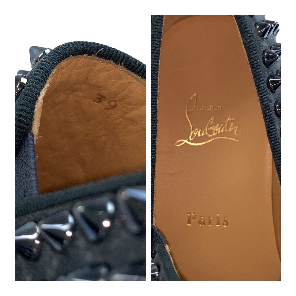 Christian Louboutin Christian Louboutin Christian Louboutin Studs Suede Slip-on Sneakers Suede Shoes DUTY FREE for USA Size ONE SIZE - 8 Thumbnail