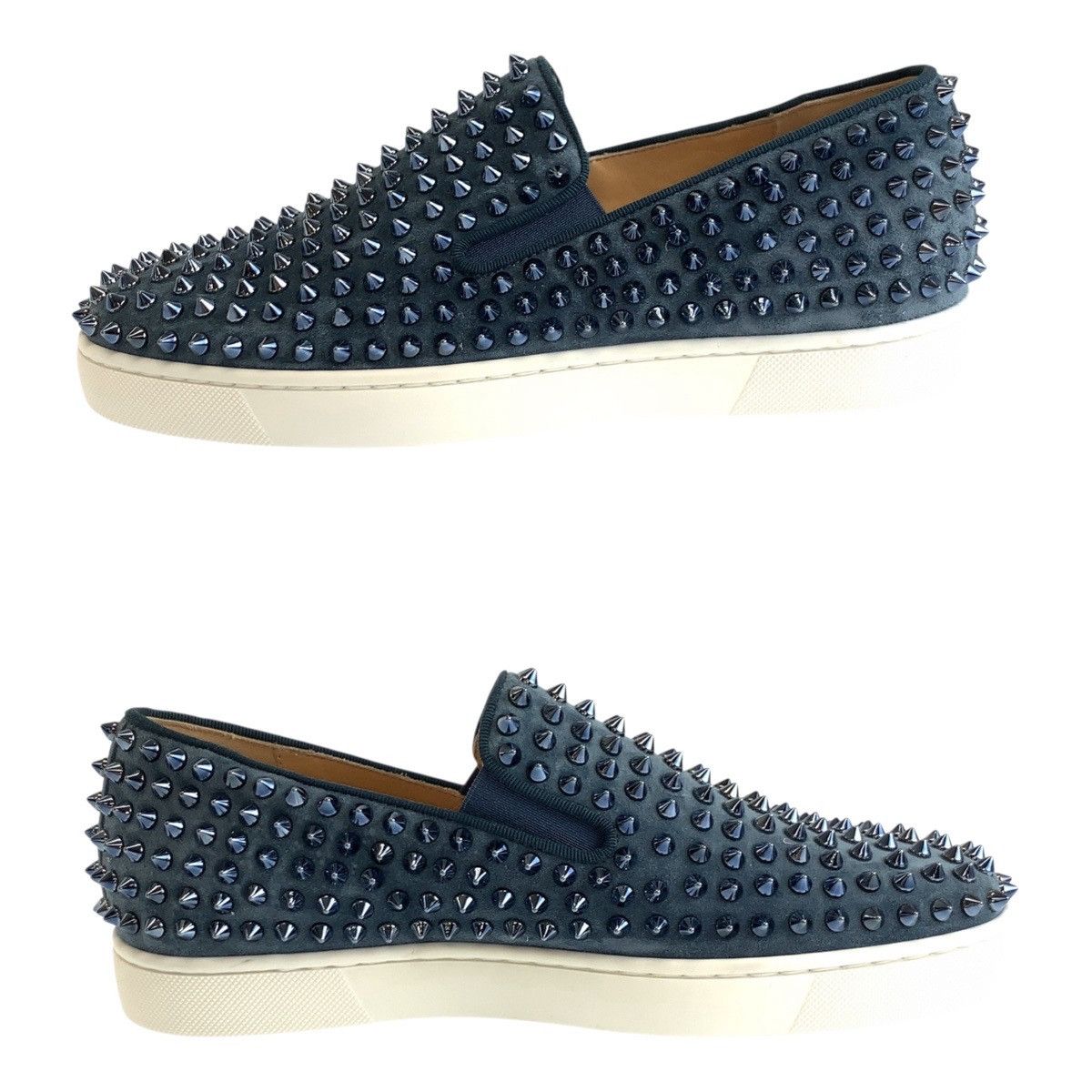 Christian Louboutin Christian Louboutin Christian Louboutin Studs Suede Slip-on Sneakers Suede Shoes DUTY FREE for USA Size ONE SIZE - 9 Thumbnail