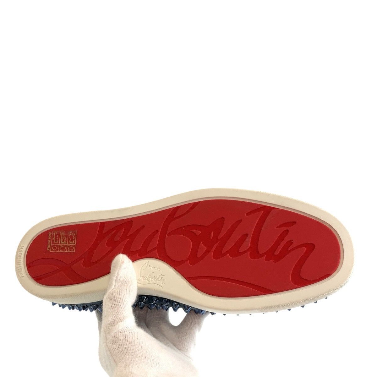 Christian Louboutin Christian Louboutin Christian Louboutin Studs Suede Slip-on Sneakers Suede Shoes DUTY FREE for USA Size ONE SIZE - 5 Thumbnail