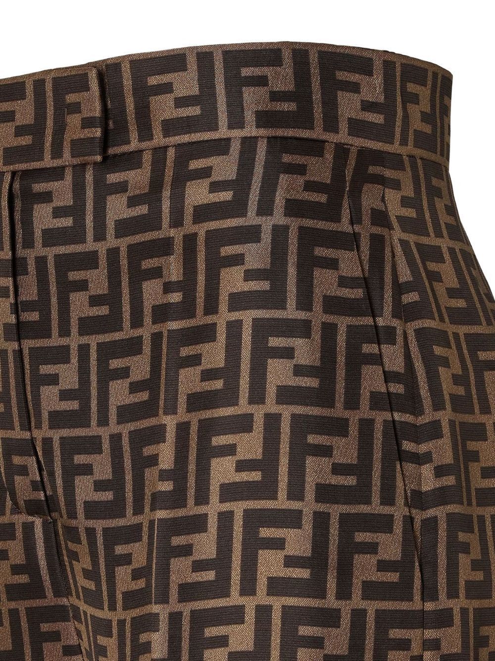 Fendi FF SILK WIDE-LEG TROUSERS Size 28" / US 6 / IT 42 - 3 Thumbnail