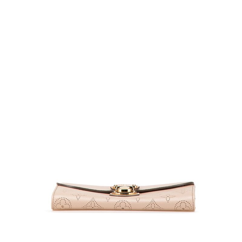 Louis Vuitton Louis Vuitton Louis Vuitton Portefeuille Iris Monogram Mahina Long Wallet Leather Long Wallet M58139 Size ONE SIZE - 3 Thumbnail