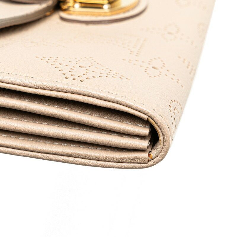 Louis Vuitton Louis Vuitton Louis Vuitton Portefeuille Iris Monogram Mahina Long Wallet Leather Long Wallet M58139 Size ONE SIZE - 5 Thumbnail