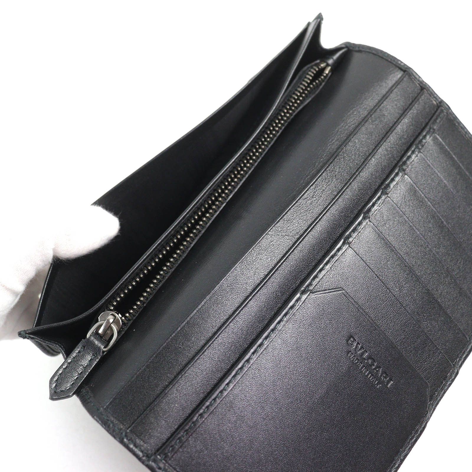 Bvlgari Bvlgari BVLGARI OCTO Logo embossed leather long wallet Leather Long Wallet Size ONE SIZE - 6 Thumbnail