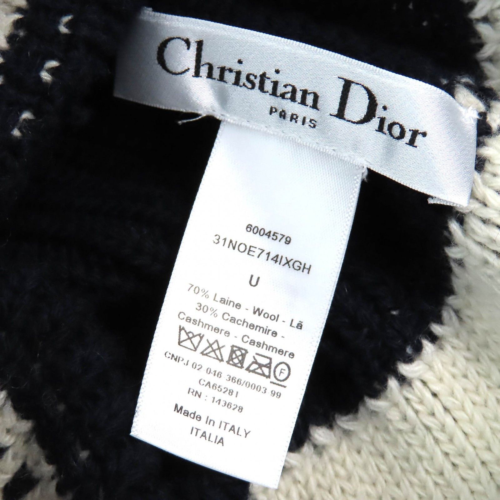 Dior Dior Christian Dior Star Logo Wool Knit Cap Others Hats 31NOE714IXGH Size ONE SIZE - 9 Thumbnail