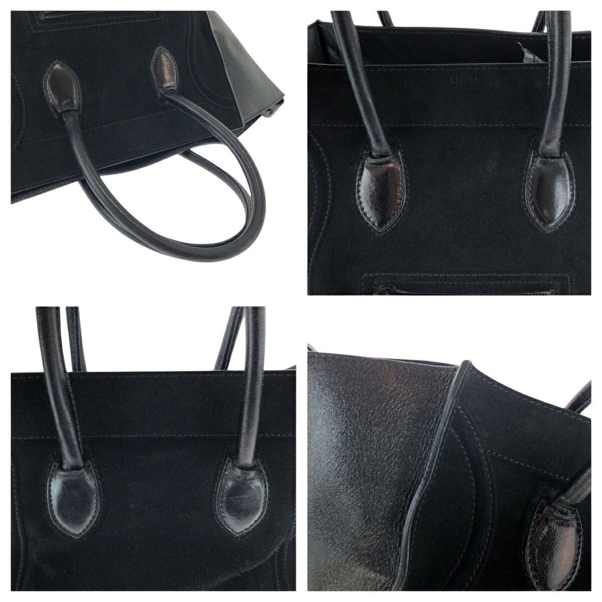 Celine Celine Celine Luggage Phantom Suede/Leather 2way bag Suede Tote Bag DUTY FREE for USA Size ONE SIZE - 5 Thumbnail