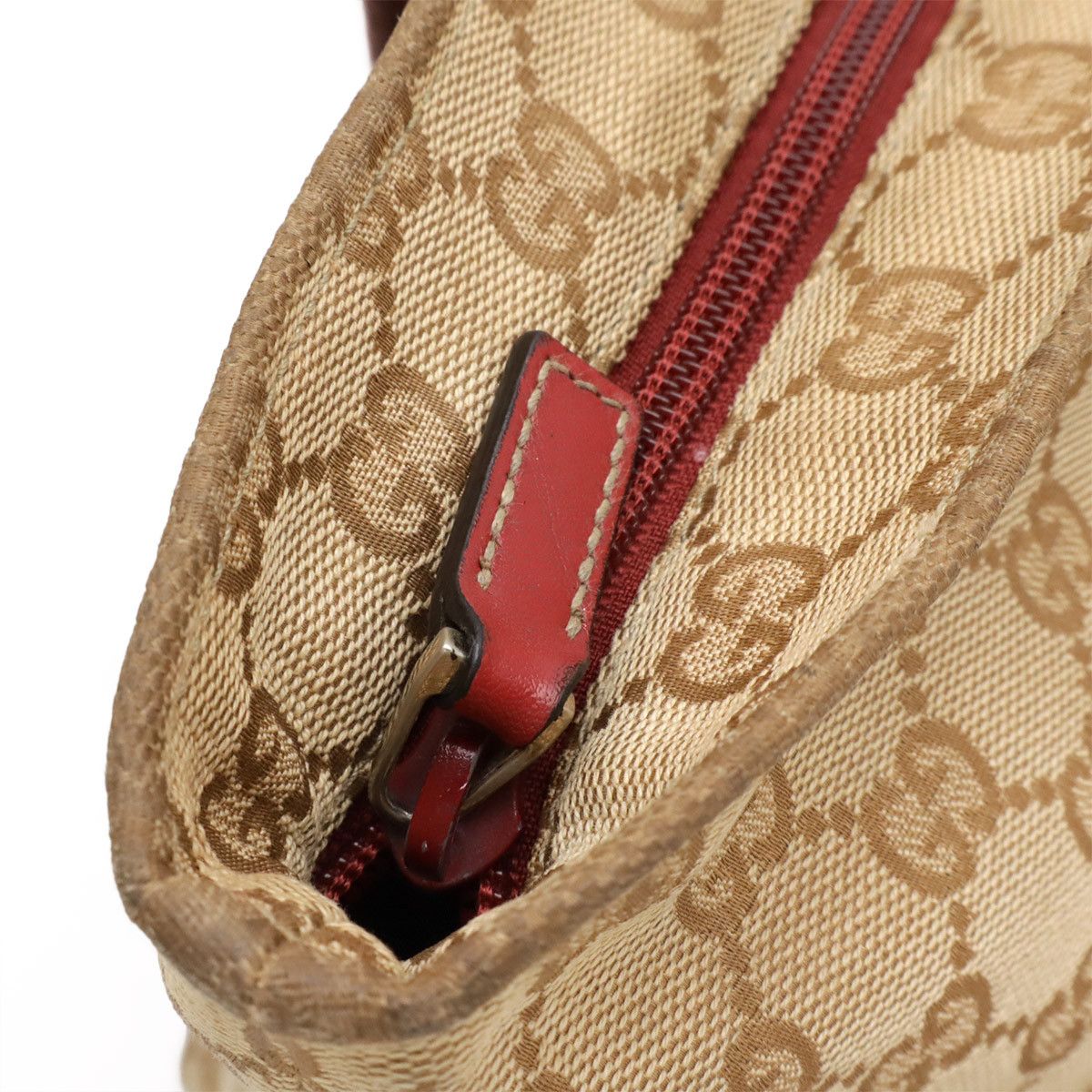 Gucci Gucci Gucci GG Canvas Leather Tote Bag Canvas Shoulder Bag 155524 Size ONE SIZE - 4 Thumbnail
