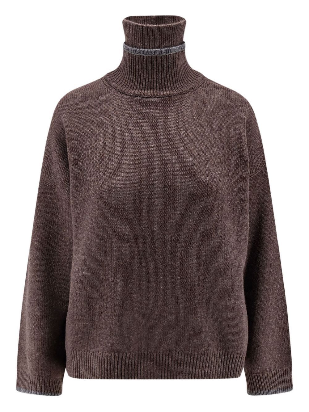 Brunello Cucinelli CASHMERE TURTLE-NECK SWEATER Size M / US 6-8 / IT 42-44 - 3 Thumbnail