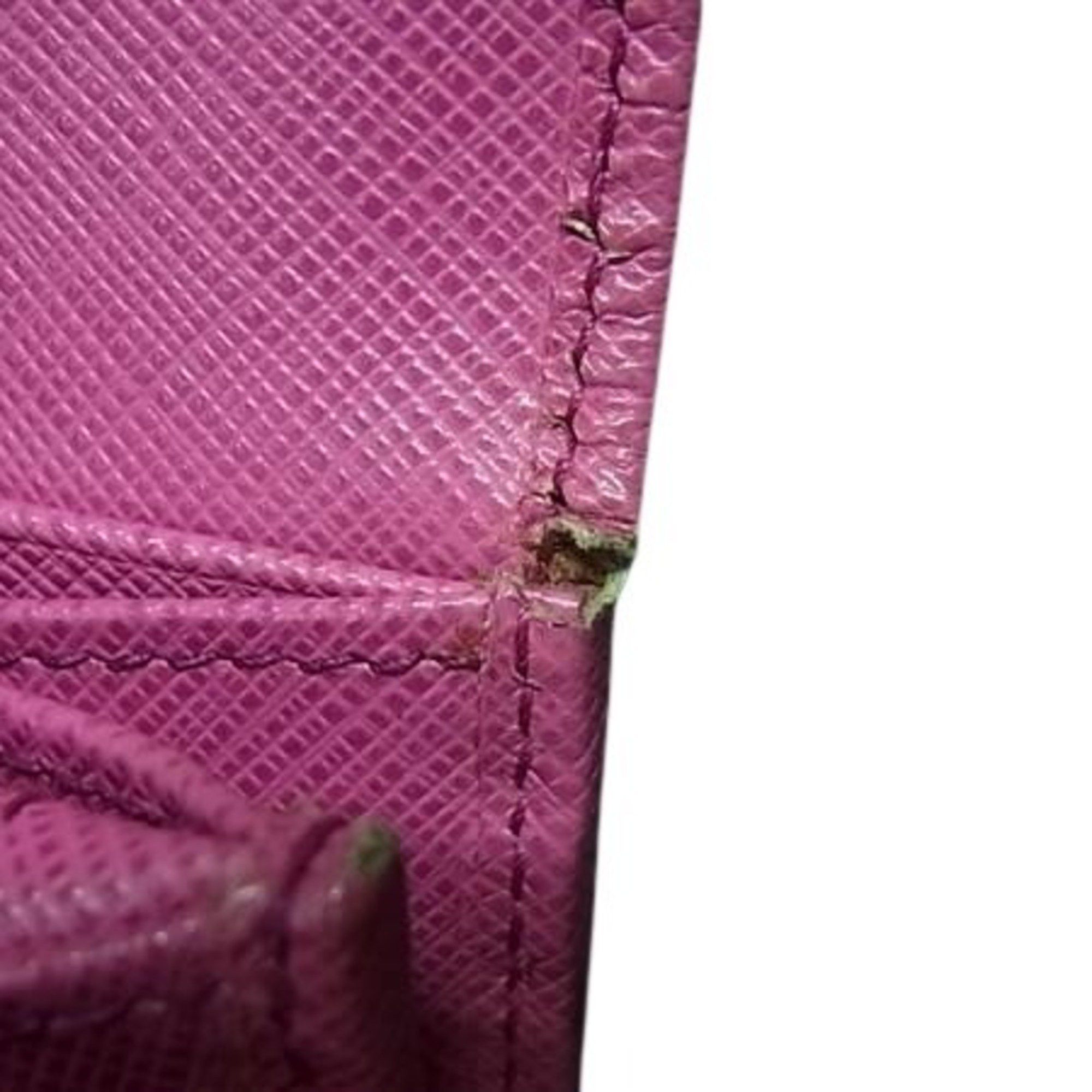 Salvatore Ferragamo Salvatore Ferragamo Double Gancini Wallet JP-22 7121 Pink Leather Women's Bifold Long Size ONE SIZE - 7 Thumbnail