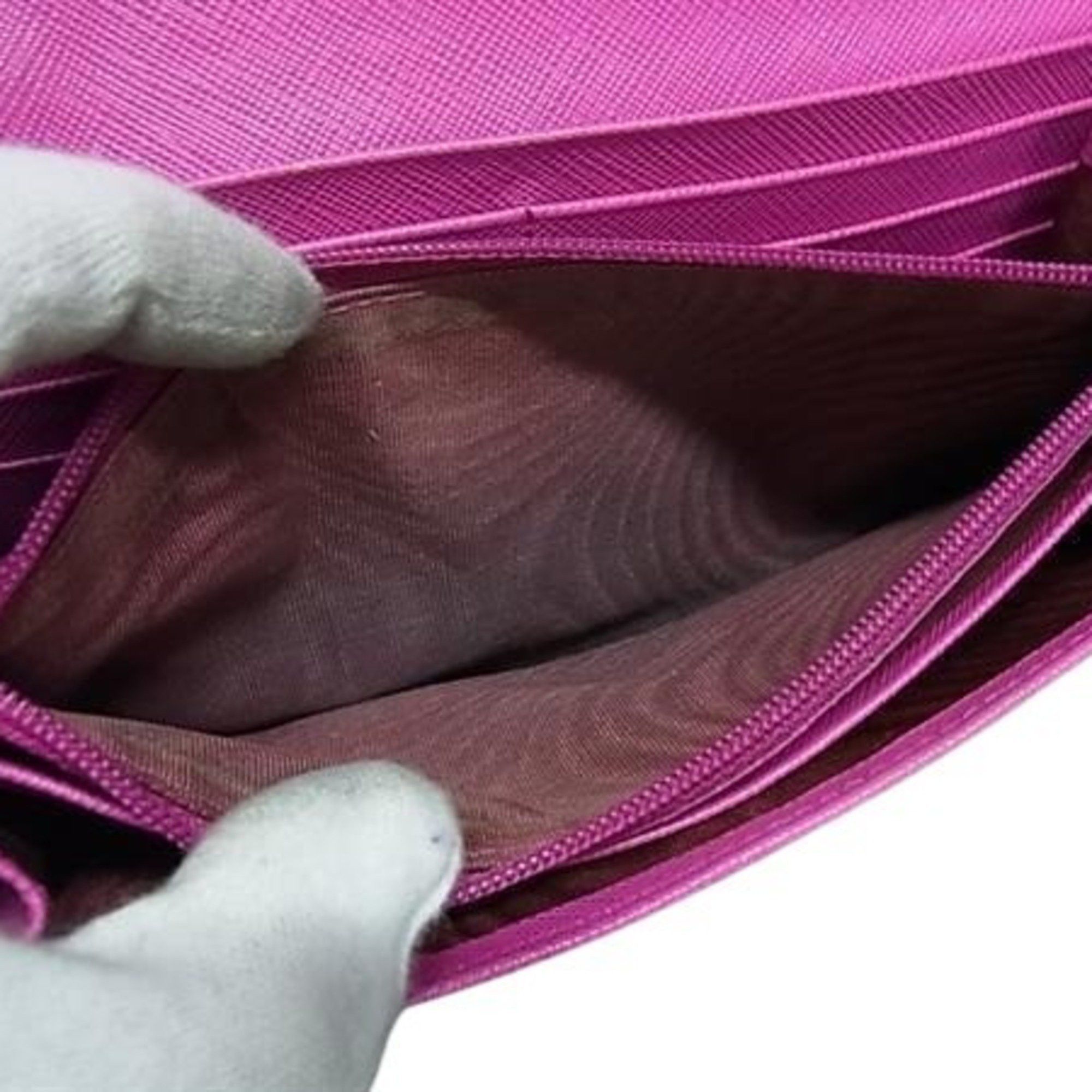 Salvatore Ferragamo Salvatore Ferragamo Double Gancini Wallet JP-22 7121 Pink Leather Women's Bifold Long Size ONE SIZE - 5 Thumbnail