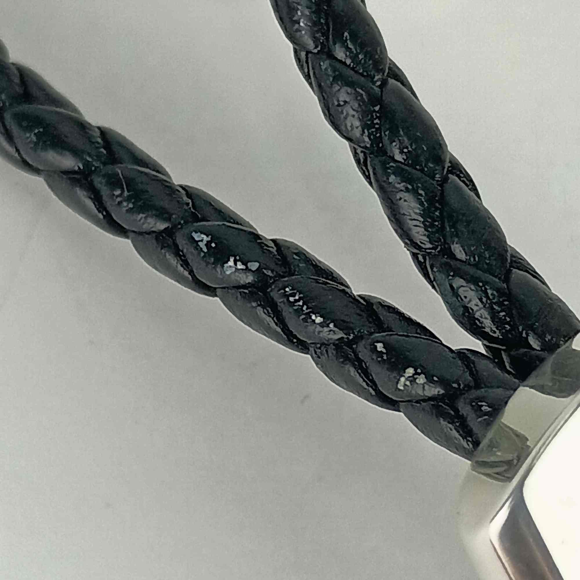 Hermes HERMES Keychain Charm - Black Silver Leather Ag925 for Men and Women Size ONE SIZE - 4 Thumbnail