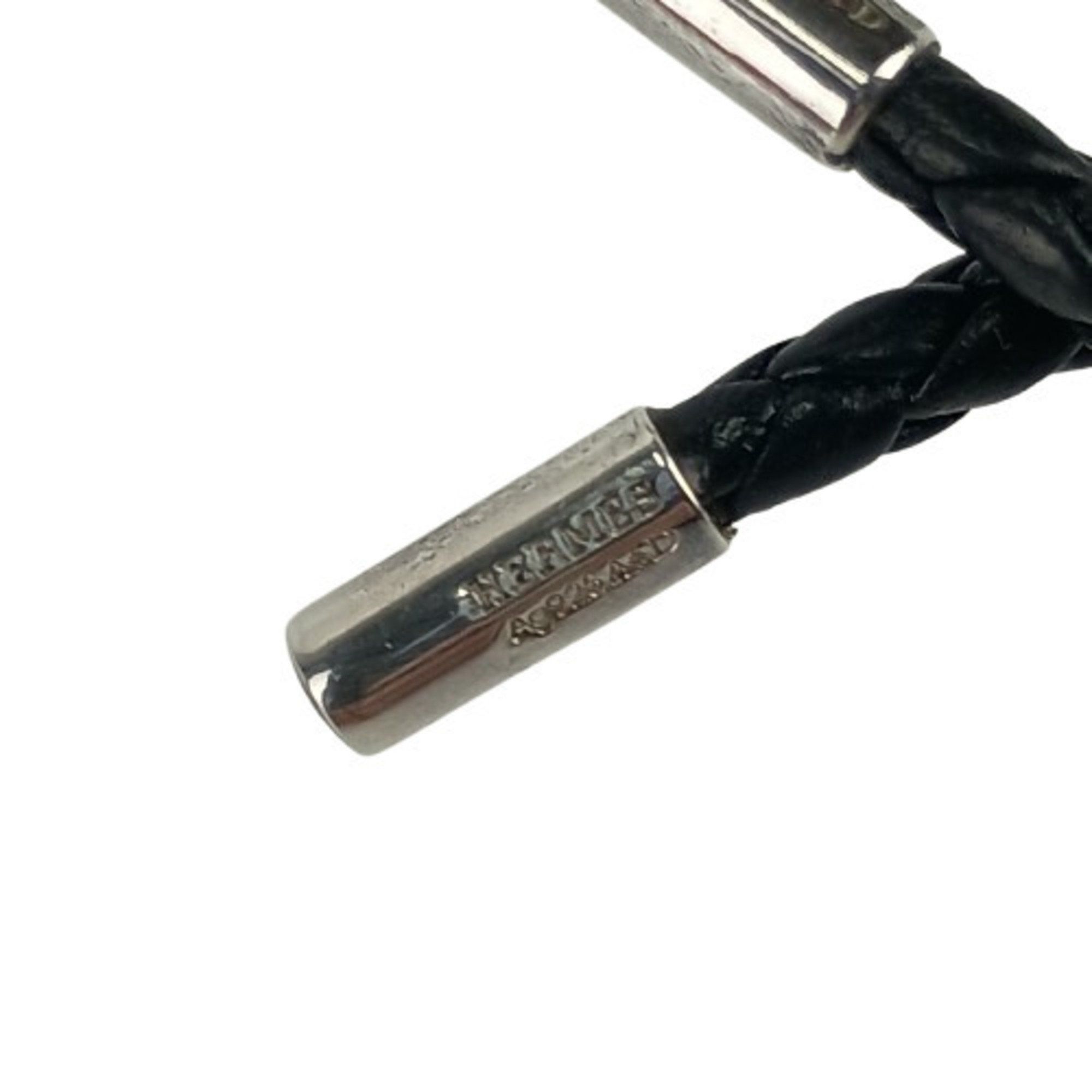 Hermes HERMES Keychain Charm - Black Silver Leather Ag925 for Men and Women Size ONE SIZE - 5 Thumbnail