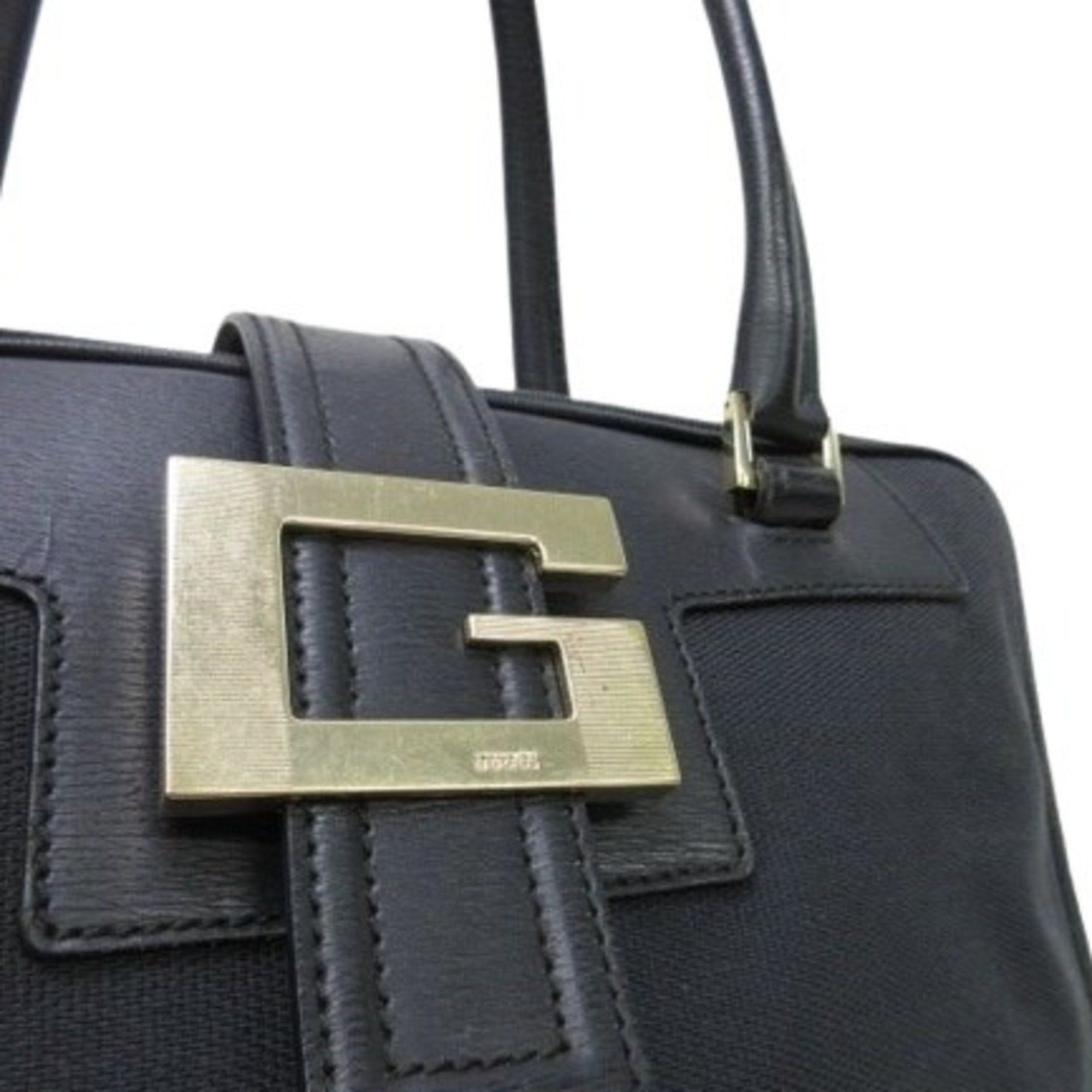 Gucci Gucci Handbag G 001-5155 Black Canvas x Leather Women's Size ONE SIZE - 5 Thumbnail