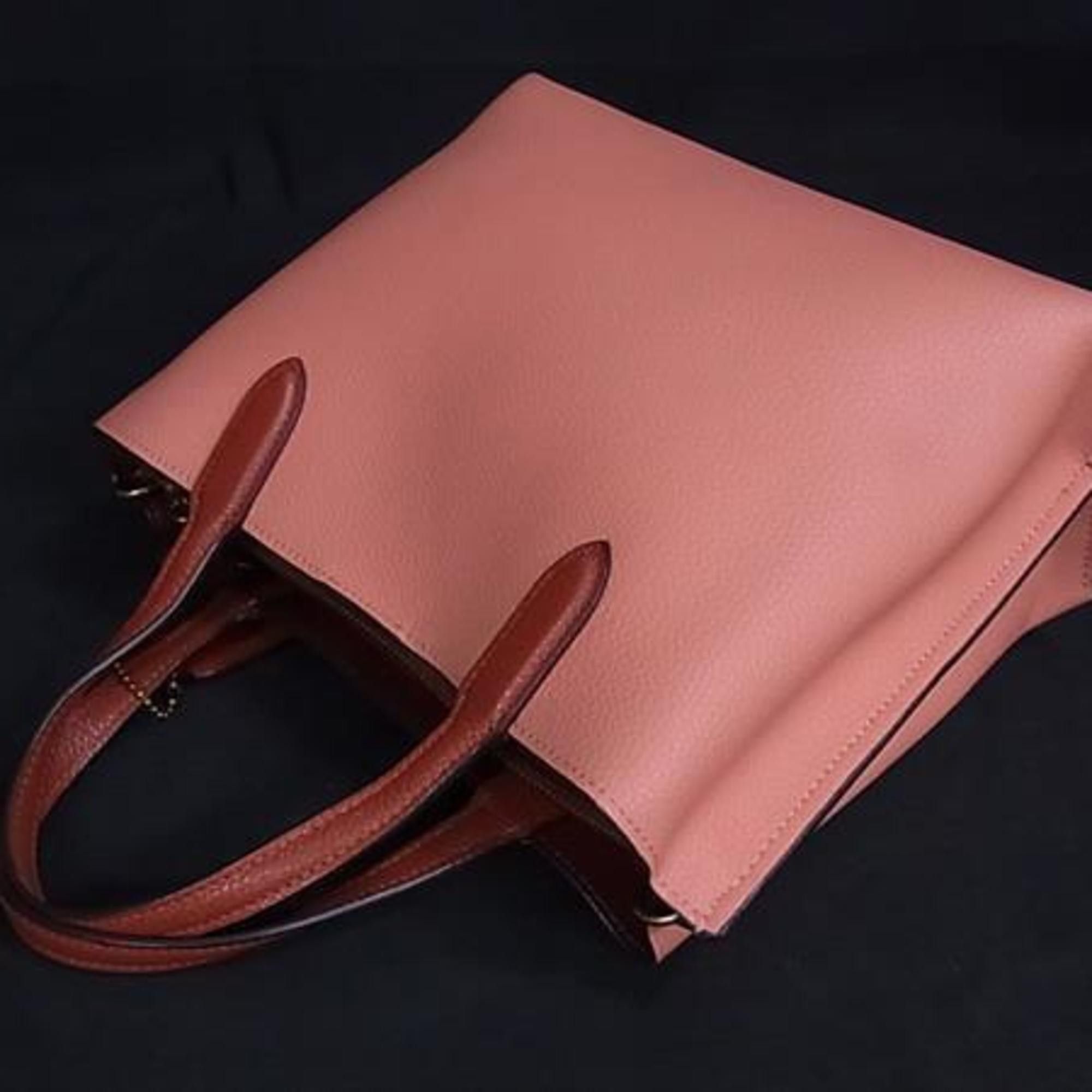 Coach COACH Willow Tote 24 Colorblock Pink Leather Shoulder Bag C8561 Size ONE SIZE - 2 Thumbnail