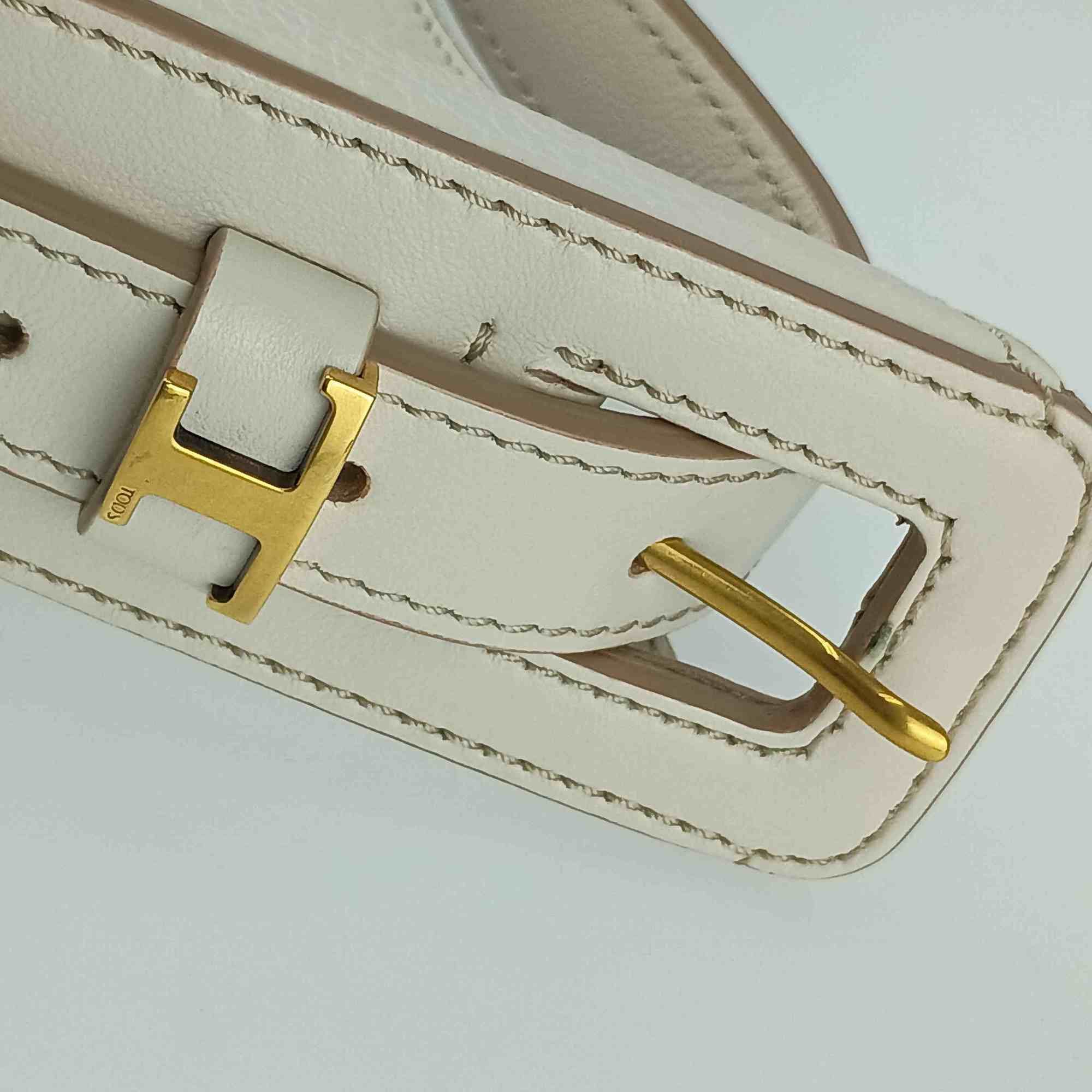Tod's TOD'S Oboe Large Shoulder Bag - White Leather Women's Timeless Tote Size ONE SIZE - 7 Thumbnail