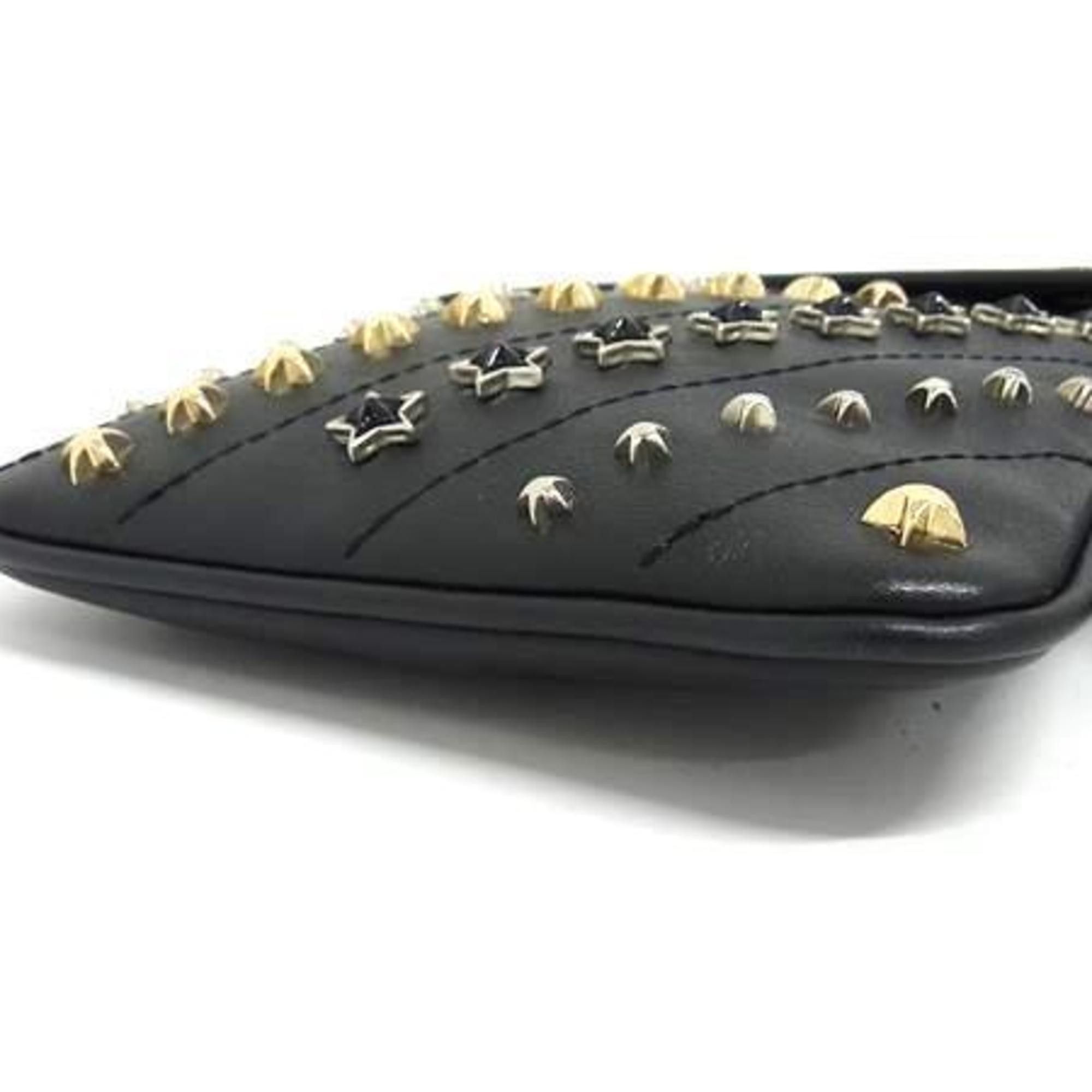 Jimmy Choo JIMMY CHOO KIMI MESSANGER RCX Shoulder Bag - Black Leather with Star Studs for Men and Women Size ONE SIZE - 3 Thumbnail