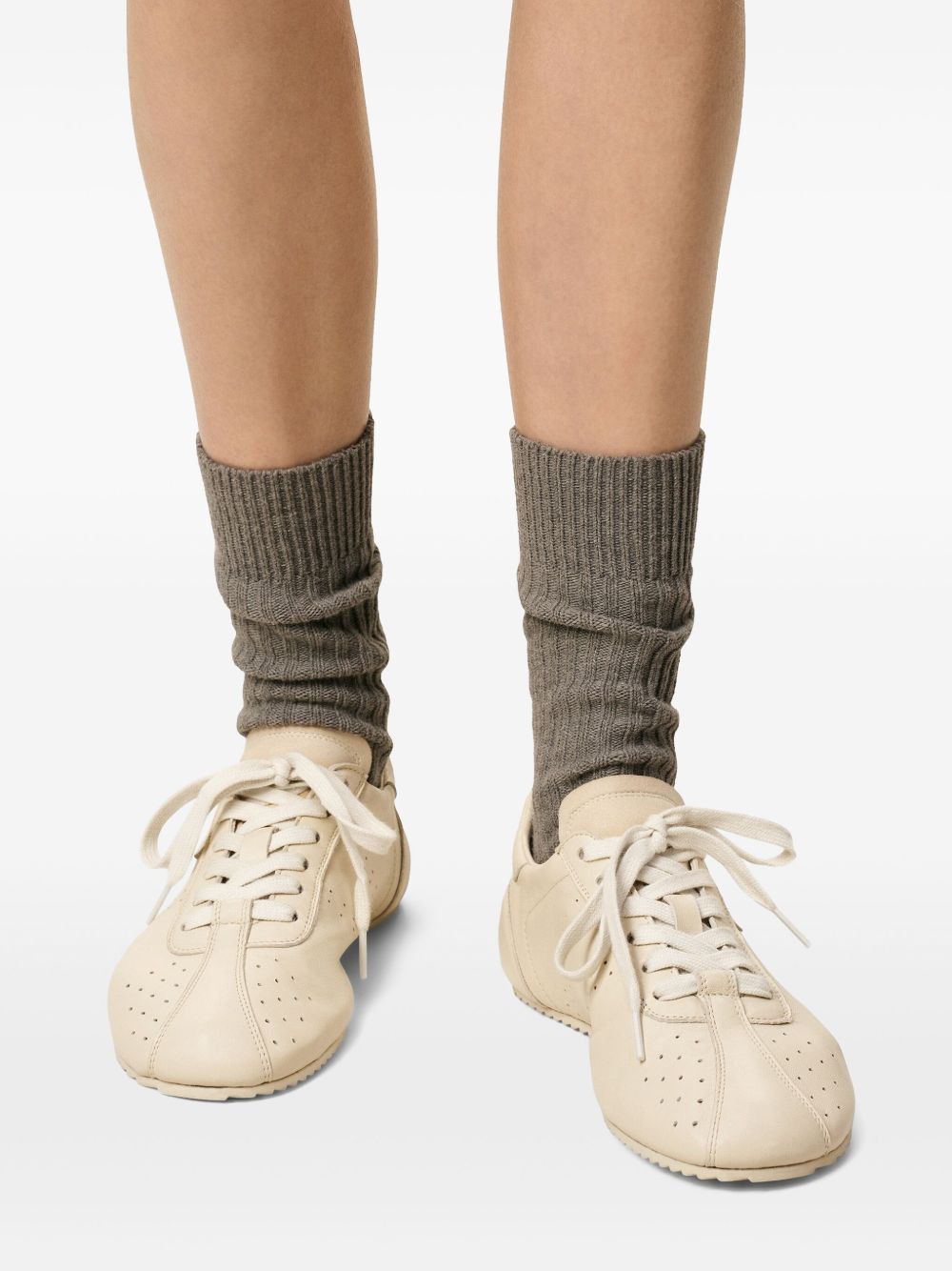 AMI LEATHER SNEAKERS Size US 10 / IT 40 - 4 Thumbnail