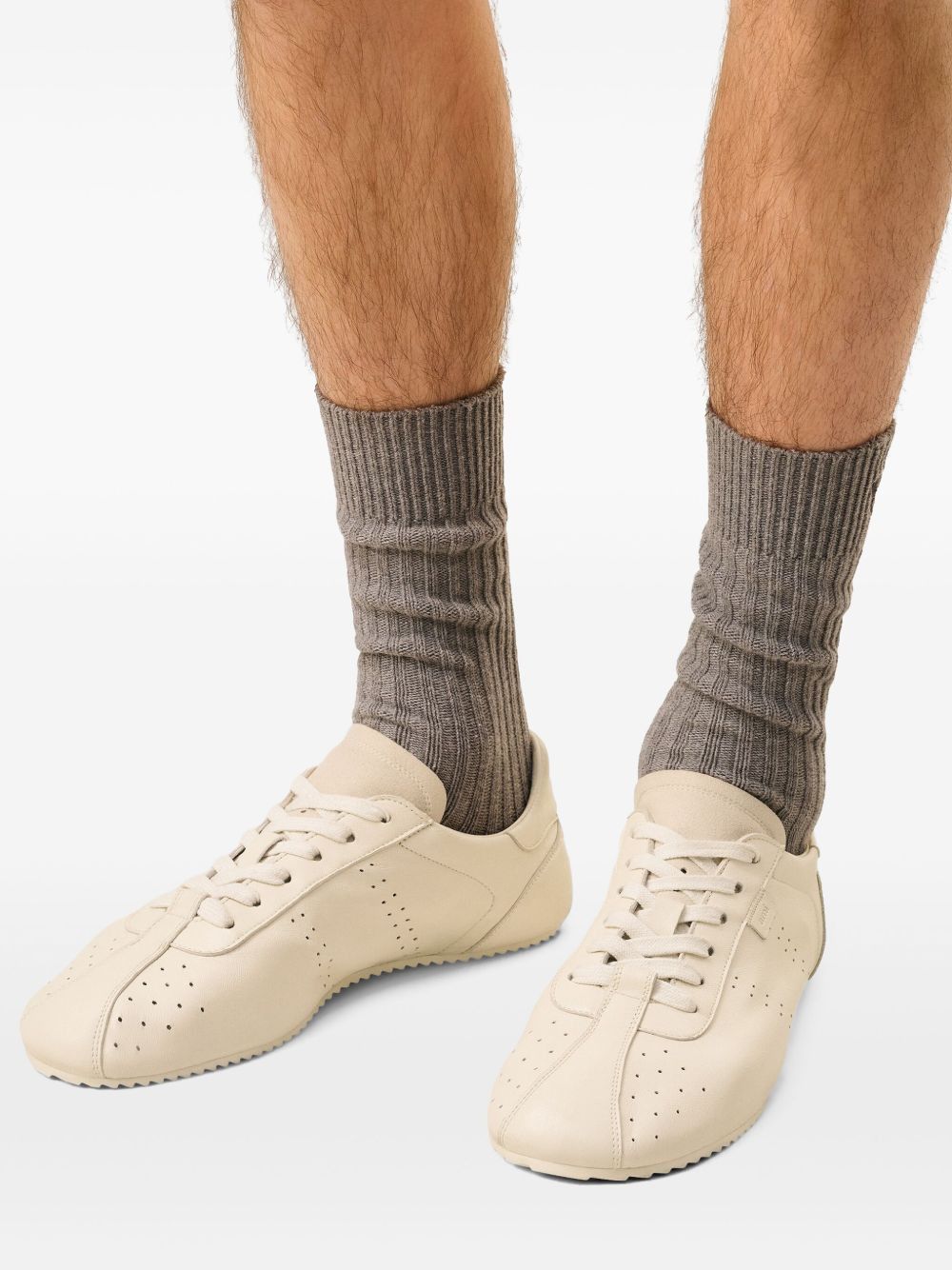 AMI LEATHER SNEAKERS Size US 10 / IT 40 - 3 Thumbnail