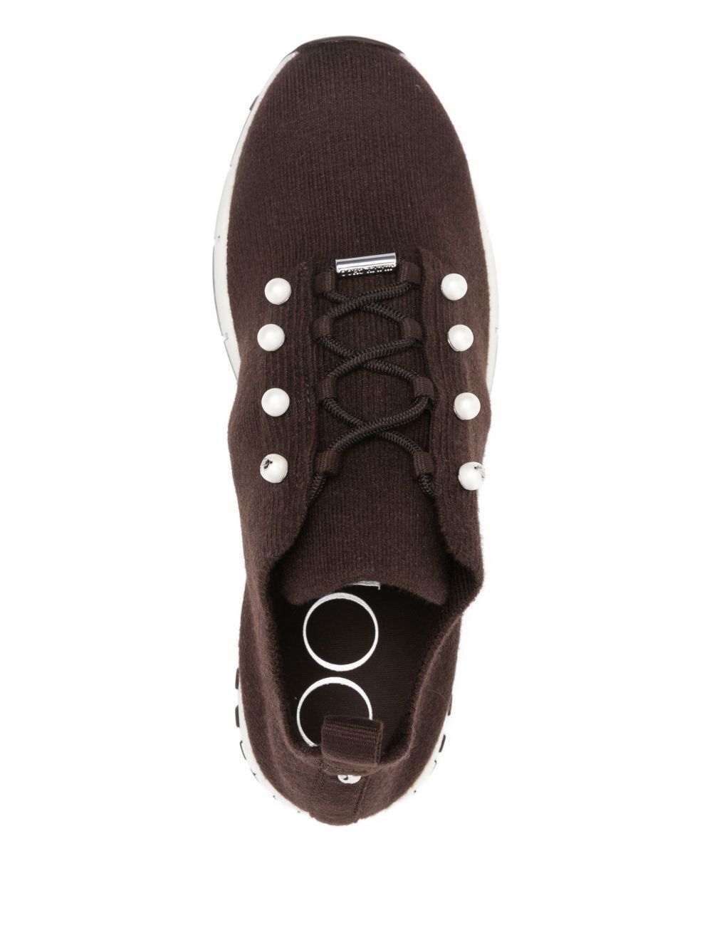 Jimmy Choo VELES PEARL EMBELLISHED SNEAKERS Size US 6 / IT 36 - 3 Thumbnail