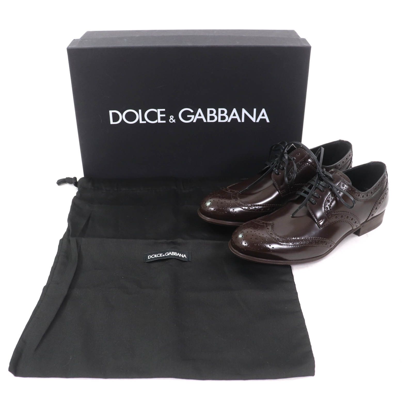 Dolce & Gabbana Dolce & Gabbana Dolce&Gabbana Wing tip Leather Lace-up Shoes Leather Shoes Size ONE SIZE - 2 Thumbnail
