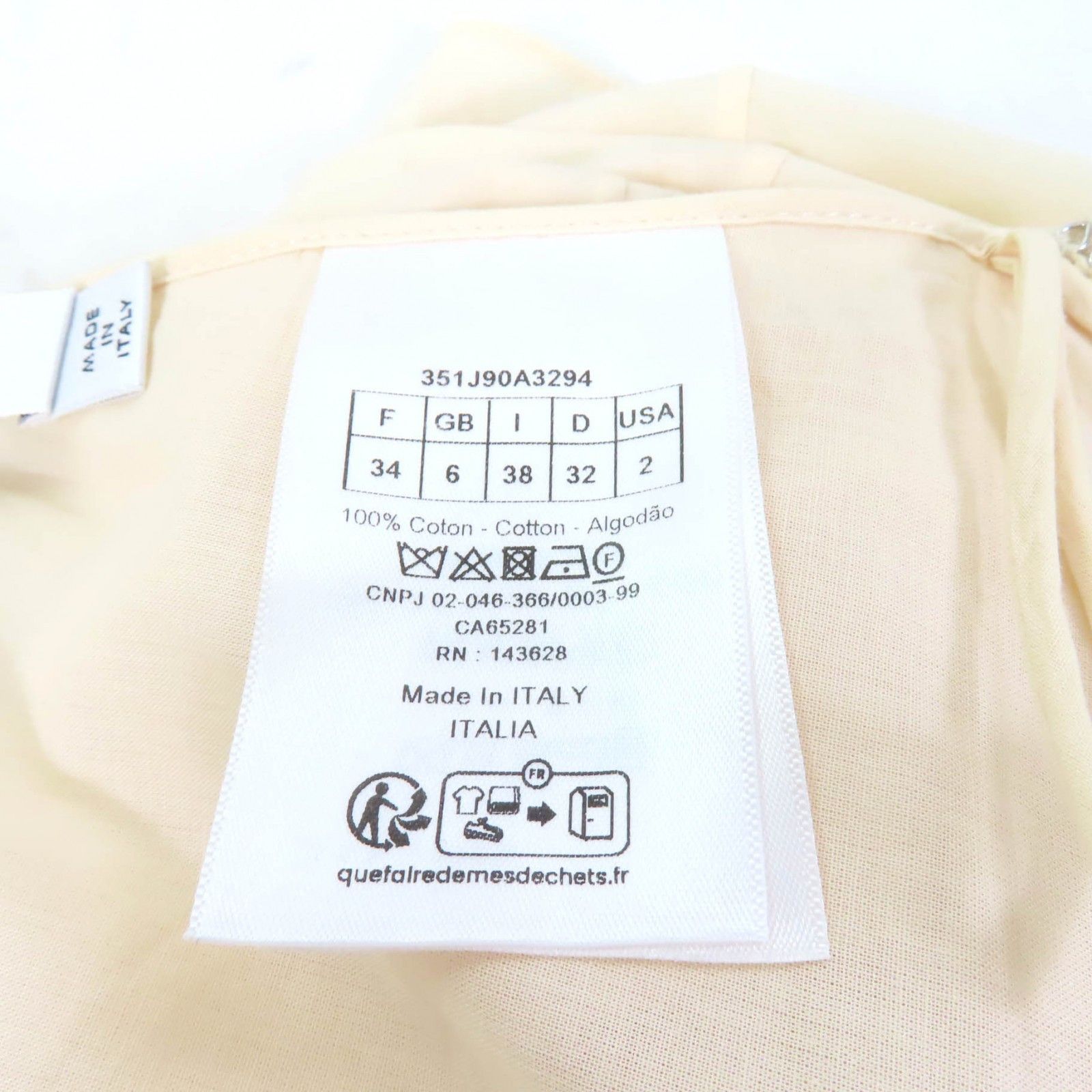 Dior Dior Christian Dior 351J90A3294 Cotton Skirt Cotton Skirts 351J90A3294 Size ONE SIZE - 10 Thumbnail